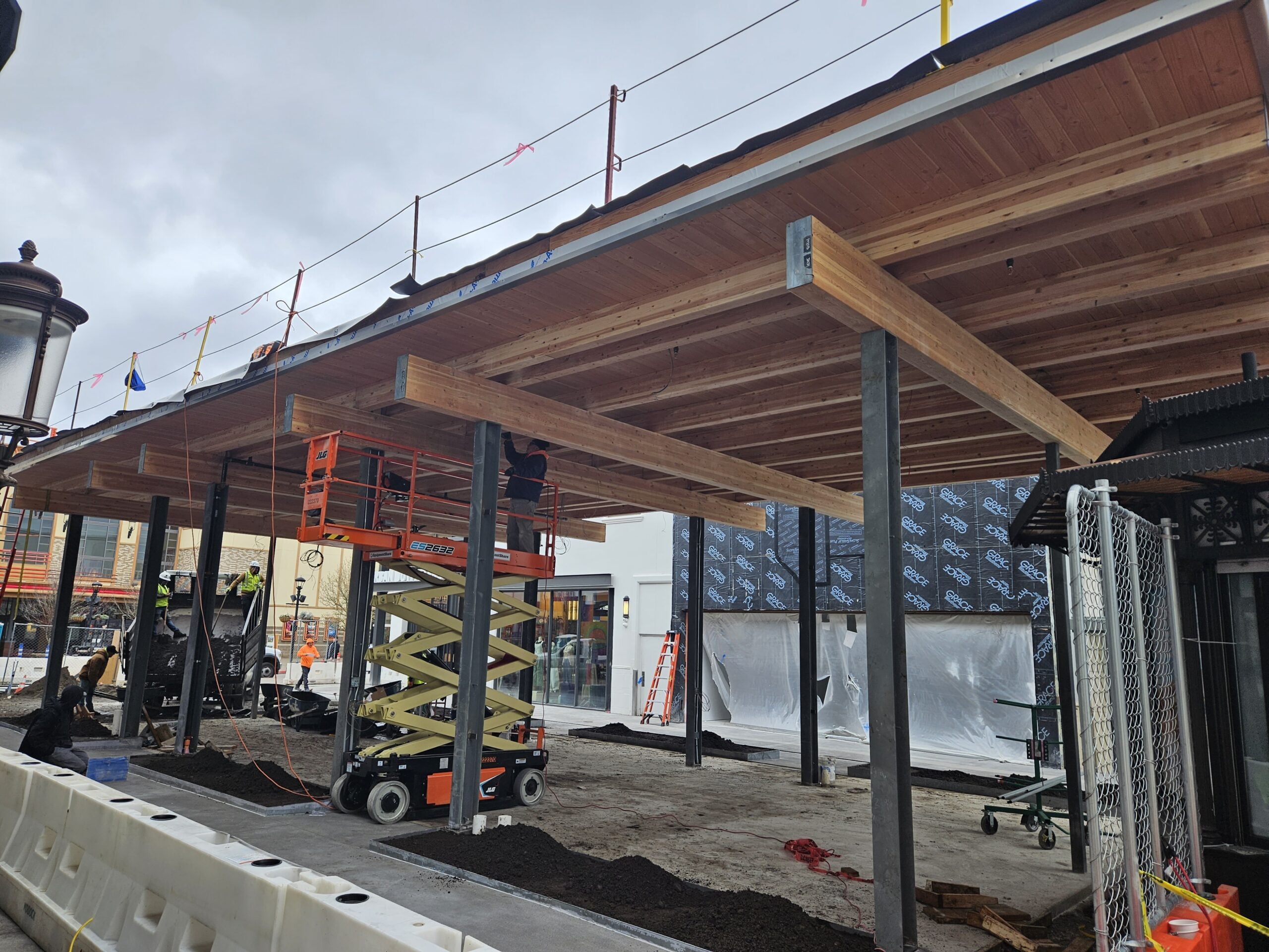 KB Contracting Commercial Framing Jobsite